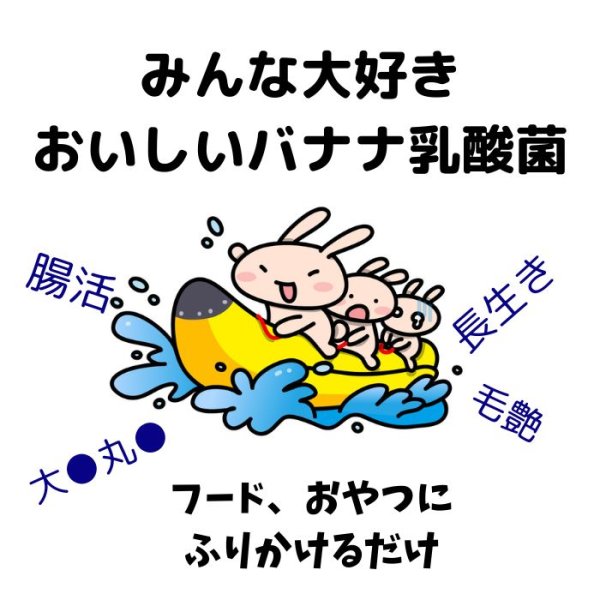 画像2: 25%OFF+クーポン+ポイント5倍 GWうさぎ祭 ふりかけバナナ乳酸菌 すごくおいしい ●●が２倍 ごはんにふりかけるだけ簡単便利 (2)
