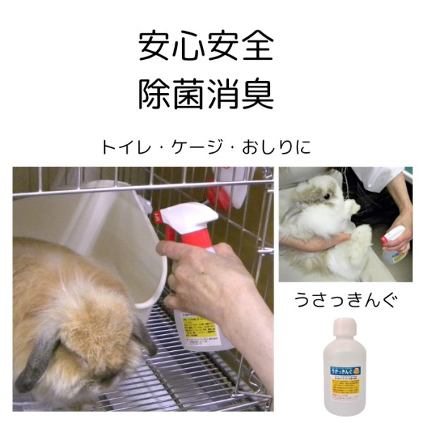 画像1: 15%OFF うさぎ 消臭 うさふれっちゅスプレー 300ml 天然植物原料の安心消臭スプレー (1)