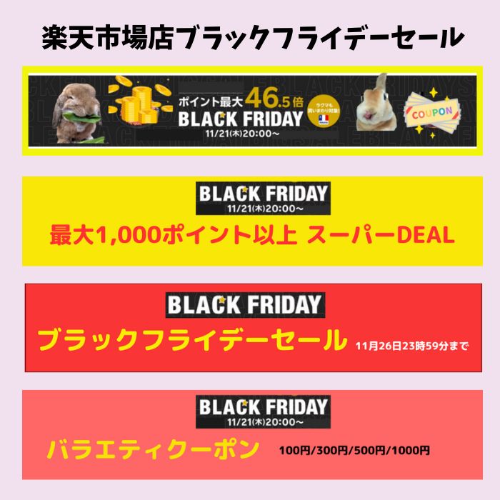 楽天市場店でブラックフライデーセール開催