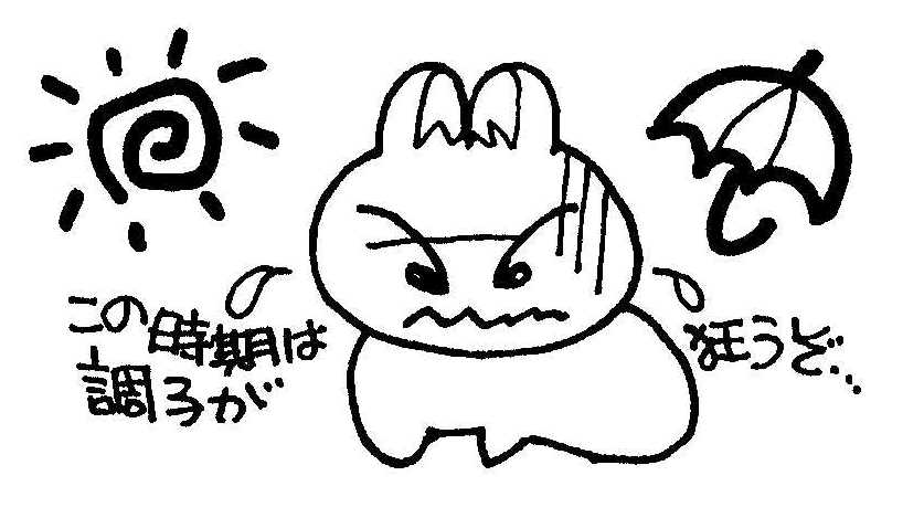 気温が高くなるとうさぎは体調を崩します