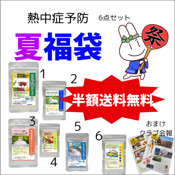 夏に負けない 福袋 熱中症予防 半額 送料無料 クラブおすすめ商品 7点セット おまけ付き
